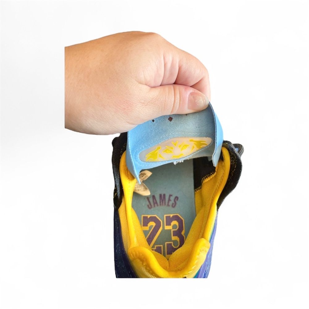 Nike LeBron 18 Lakers Heritage Sneakers - Picture 8 of 10